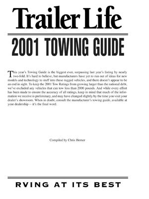 Towing Guide 2001