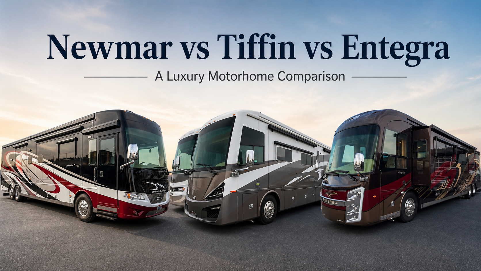 You are currently viewing Newmar vs Tiffin vs Entegra: Which is the best for you? A 2026 Buyer’s Comparison from a Dealer Who Sells All Three